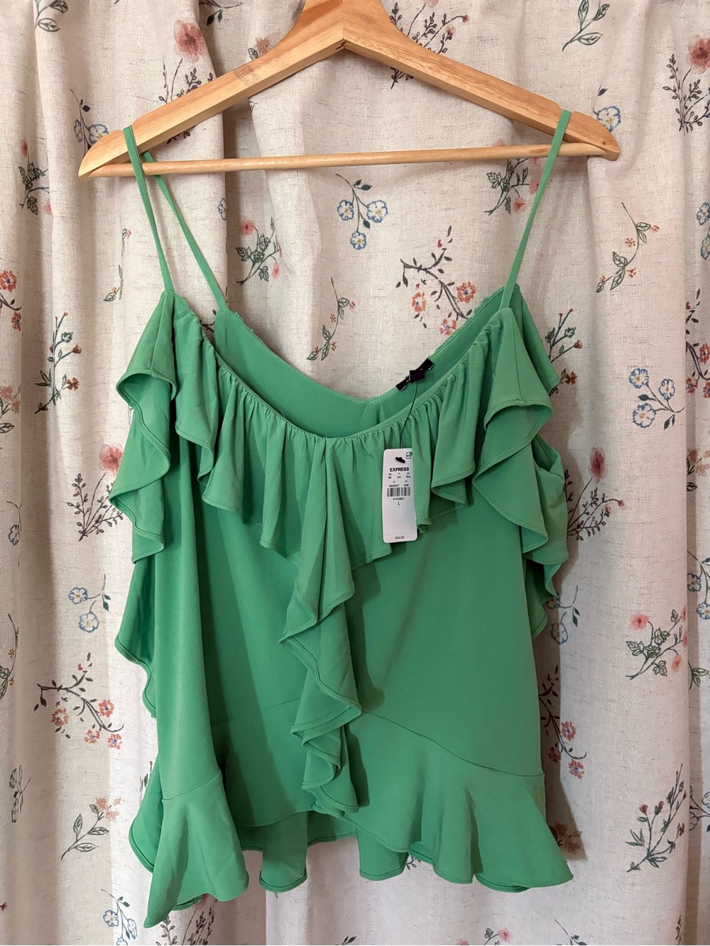 Express Ruffle Tank Top-NWT